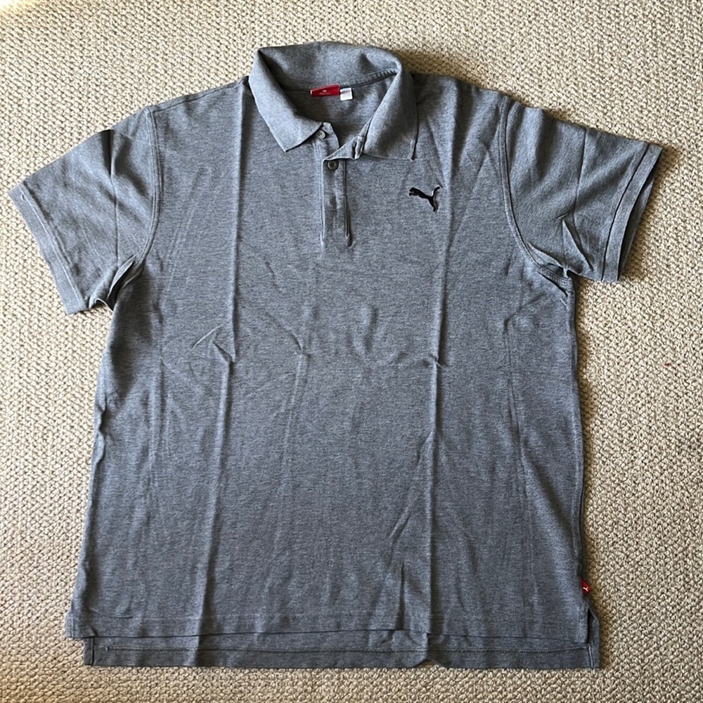 Grey XL Puma Polo shirt